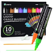 LINKYO Liquid Chalk Markers Pens with Erasable Ink 