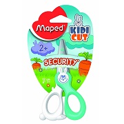 Maped Kidikut Safety Scissors, Fiberglass Blades, 4 3/4 Inches