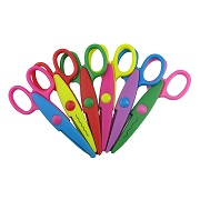Honbay Pack of 6 Assorted Colors Kids Smart Paper Edger Scissors