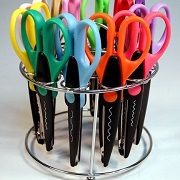 Strokes Office Supplies 12 Paper Edger Scissors with Organizer Stand