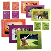 12 Piece Magnetic Picture Frame and Refrigerator Magnets