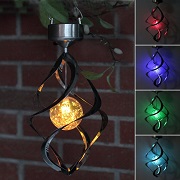 AGPtEK® Solar Power light Wind Spinner LED Light Outdoor