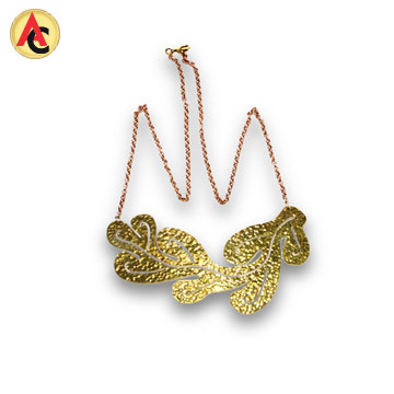  Recycled bomb shrapnel made into necklace