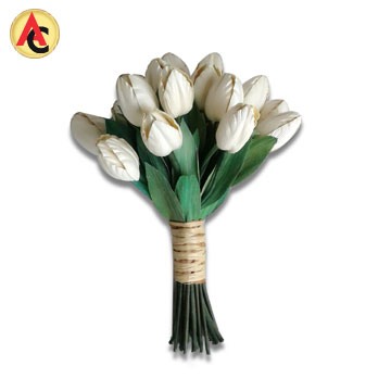 Handtied floral bouquet made of cornhusk
