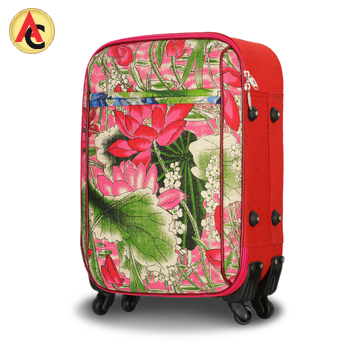 Trolley made of jute fabric