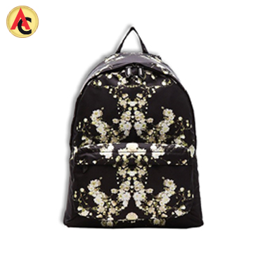 Backpack in embroidered cotton canvas