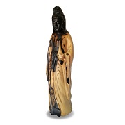 Kuan Yin statue in black and white ebony wood
