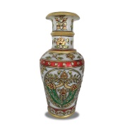 Handpainted vase made of marble
