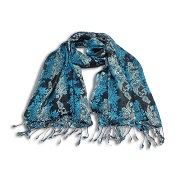 Viscose jacquard scarf