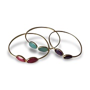 Bangles embellished with rhinestones