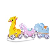 Pull-along toy with animal-shaped components