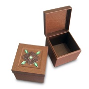 Handcrafted box with embossed pattern