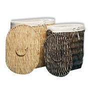 Laundry hampers with lids, lining