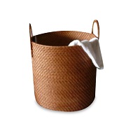 Laundry hamper made of rattan