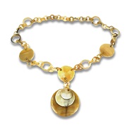 Necklace made of buffalo horn