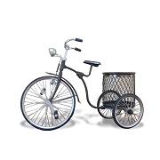 Miniature bike in brass
