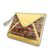 Recycled paper clutch bag