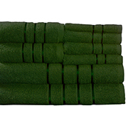 Lavish Home 8-Piece 100-Percent Egyptian Cotton Plush Bath Towel Set