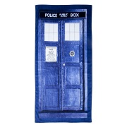 Doctor Who TARDIS Door Cotton Beach or Bath Towel