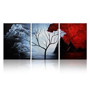 Santin Art- Modern Abstract Painting the Cloud Tree High Q. Wall Decor