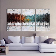 Gardenia Art - Colorful Forest Abstract Art 100% Hand Painted