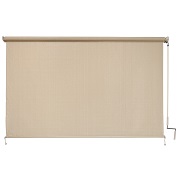 Coolaroo Exterior Cordless Roller Shade 6ft x 6ft Sesame