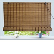 Bamboo Roll Up Window Blind Sun Shade W30