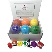 Kids Fizzy BUBBLE Bath Bombs with Toy Surprises Inside