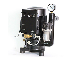 Dental vacuum pump with water control valve