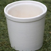 Chhajed Garden's Shiny White Round Ceramic Pot
