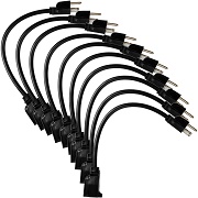 Etekcity 10 Pack Power Extension Cord Cable Strip, 16AWG/13A, UL