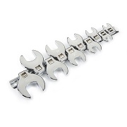 TEKTON 2580 3/8-Inch Drive Crowfoot Wrench Set, Metric, 10-Piece