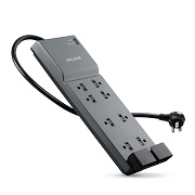 Belkin 8 Outlet Surge Protector with 6-Foot Cord, Telephone Protection