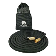LawnPRO 50' Expanding Garden Hose. Kink-Free. 5,000d Woven Case