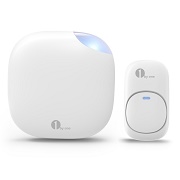 1byone Easy Chime Plug-in Wireless Doorbell Operating at 500 feet