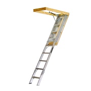 Louisville Ladder AA229GS Elite Aluminum Attic Ladder 350 Pound