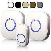 SadoTech Model CXR Wireless Doorbell, 1 Remote Button, 2 Receivers