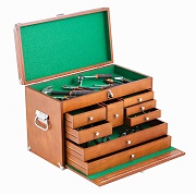 TRINITY TWM-3501 Wood Toolbox, Brown