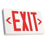 Ciata Lighting LED Exit Sign with Battery Backup, Red Letters