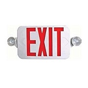 Ciata Lighting All LED Decorative Red Exit Sign & Emergency Light