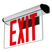 LFI Lights - Edge Light LED Rotating Panel - Red Lettering - Battery