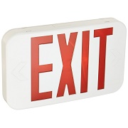 Lithonia Lighting EXR LED EL M6 LED Red Emergency Exit with Battery