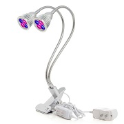 2017 New Dual Head Led Grow Light, Ppunson 10W Desk Clip Lamp
