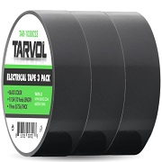 Black Electrical Tape (GIANT 3 PACK) Each Roll is 3/4