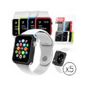 Orzly® 5-in-1 FunColor Face Plates for Apple Watch (42mm) 