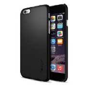 iPhone 6 Case, Spigen® [Exact-Fit] Non-Slip [Thin Fit] [Smooth Black] Premium SF Coated Non Slip Surface