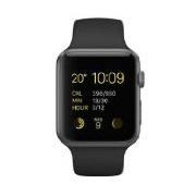 Apple Watch Sport 42mm Space Gray Aluminum Case with Black Sport Band