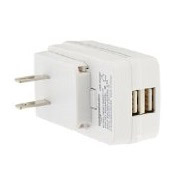 AmazonBasics Dual-port USB Wall Charger - 2.1A