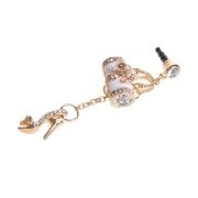 EpicGadget(TM) Crystal 3.5mm Rhinestone Cellphone Charm