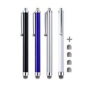 Stylus, CCIVV 4 Pieces 5in Hybrid Mesh Fiber Tip Stylus Pens